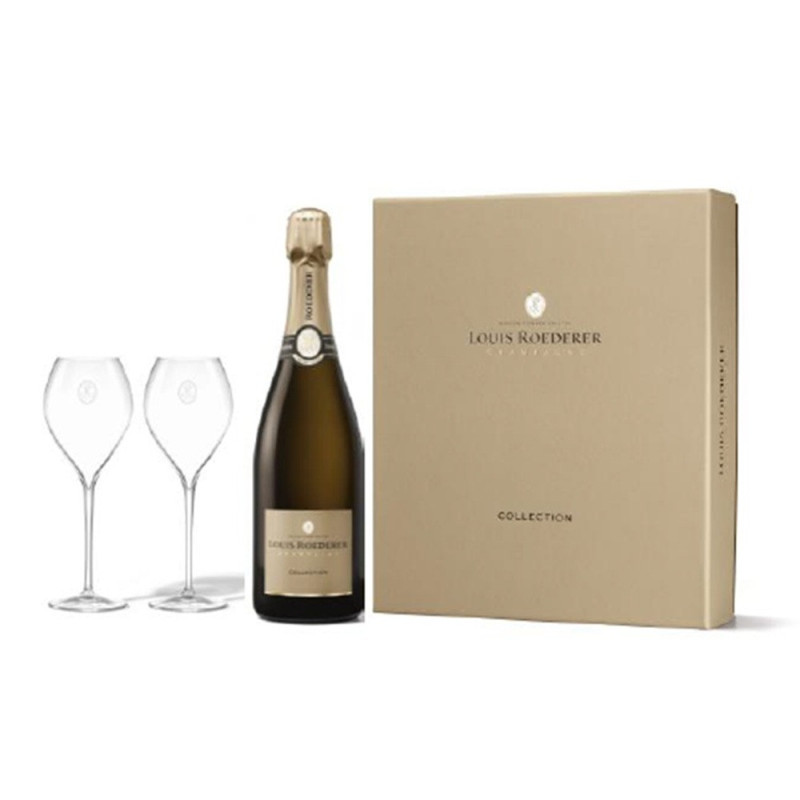 Coffret 2 flûtes Champagne Louis Roederer Brut Collection 246