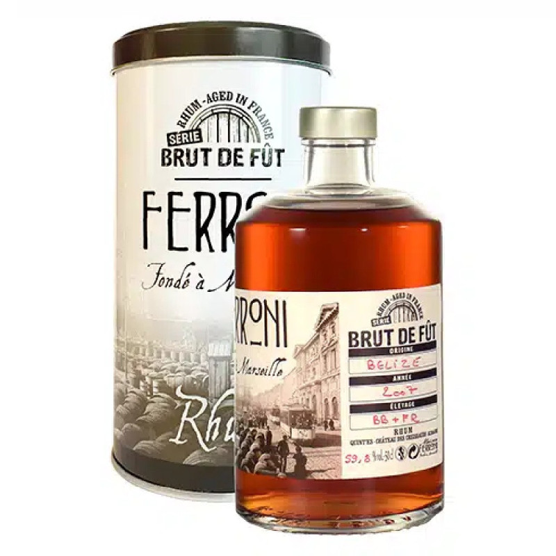 Ferroni Rhum Brut de Fut Belize 2007