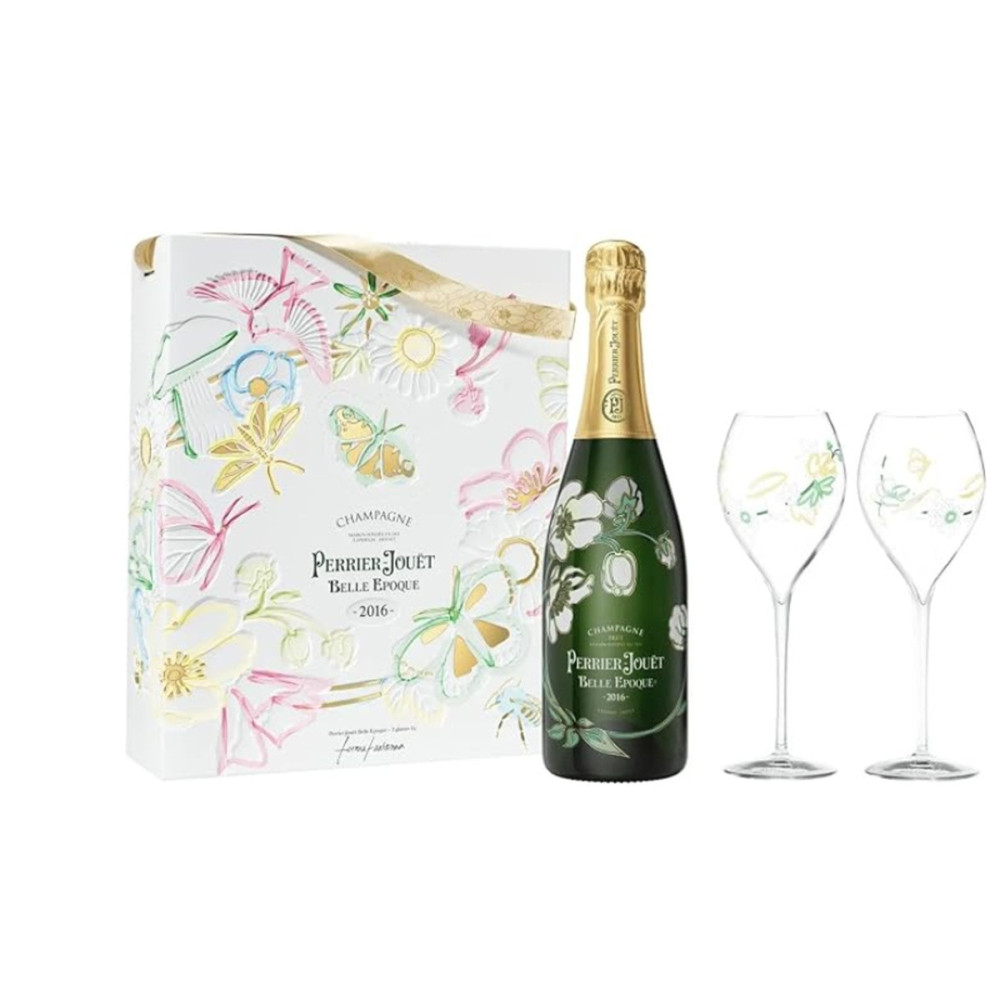 Coffret 2 flûtes Champagne Perrier Jouët Belle Époque 2016