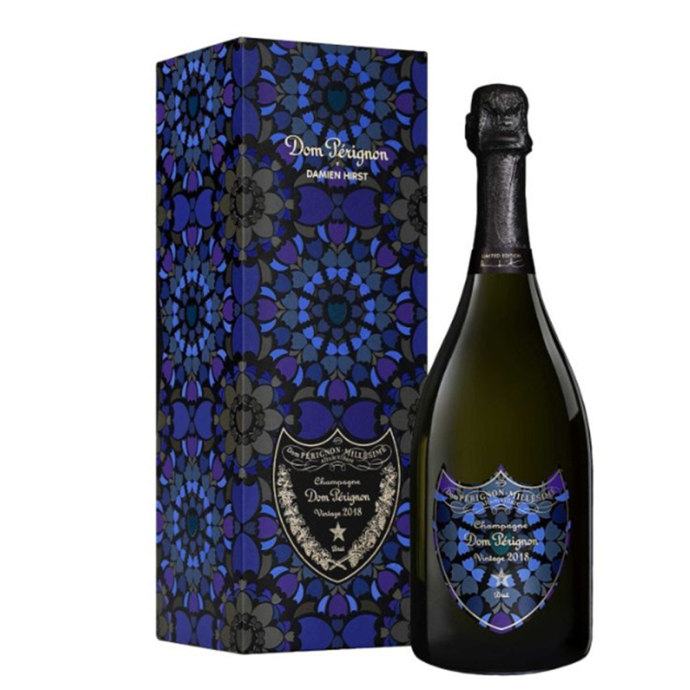Coffret Champagne Dom Pérignon édition Damien Hirst Vintage 2018