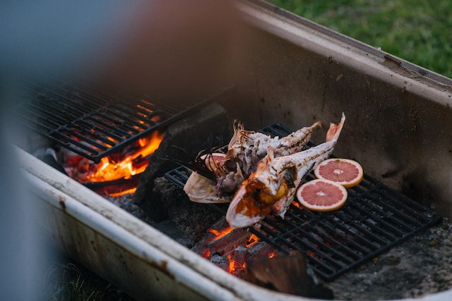 vin avec barbecue poisson